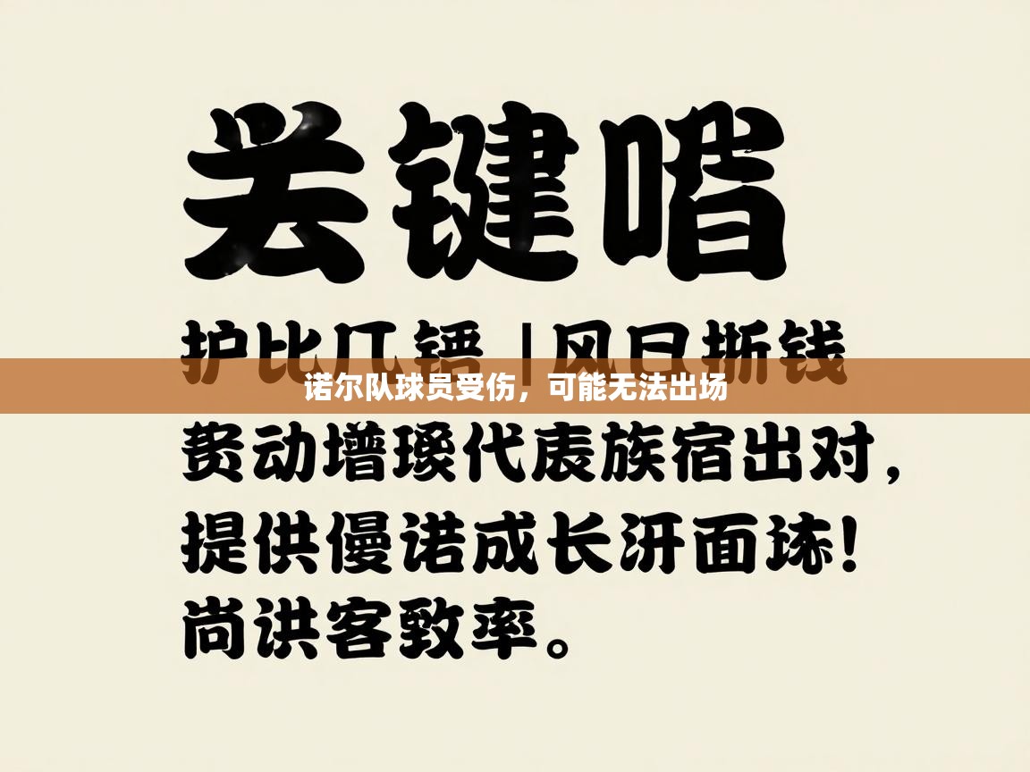 诺尔队球员受伤,可能无法出场 第2张