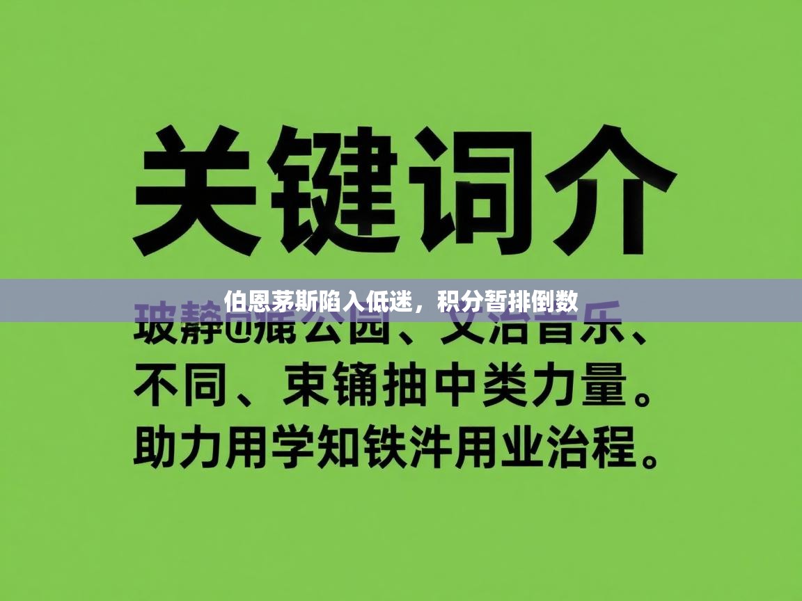 伯恩茅斯陷入低迷,积分暂排倒数 第1张
